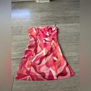 Peppermayo Pink and Orange Mini Dress